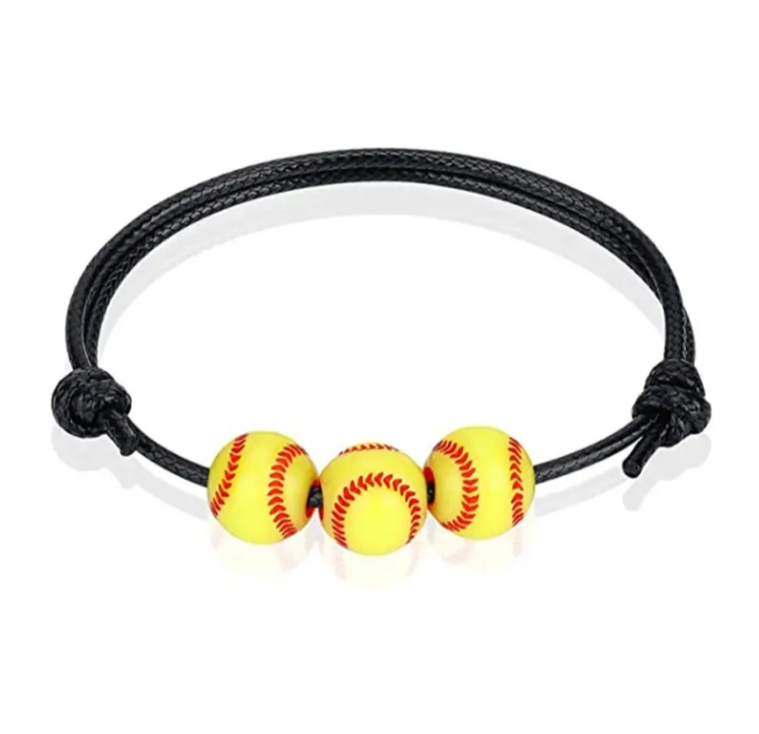 Softball Adjustable Braclet