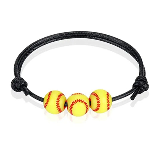 Softball Adjustable Braclet